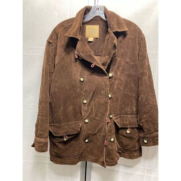 A.M.I. Women's Brown color military Style
Corduroy Jacket Shacket Size S - Picture 1 of 7